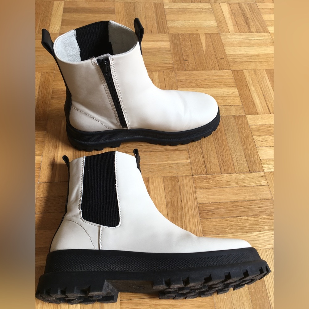 White Zara Boots